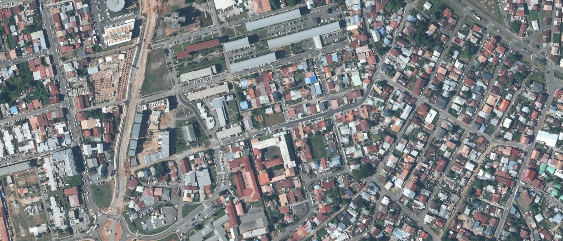 Vue aérienne de Lycée A.M.Javouhey