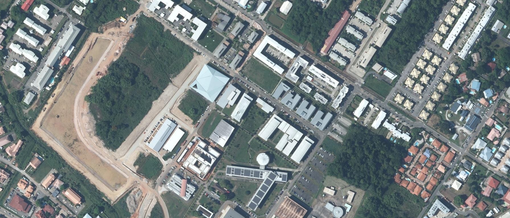 Vue aérienne de IUT de Kourou - Campus de TROUBIRAN à Cayenne