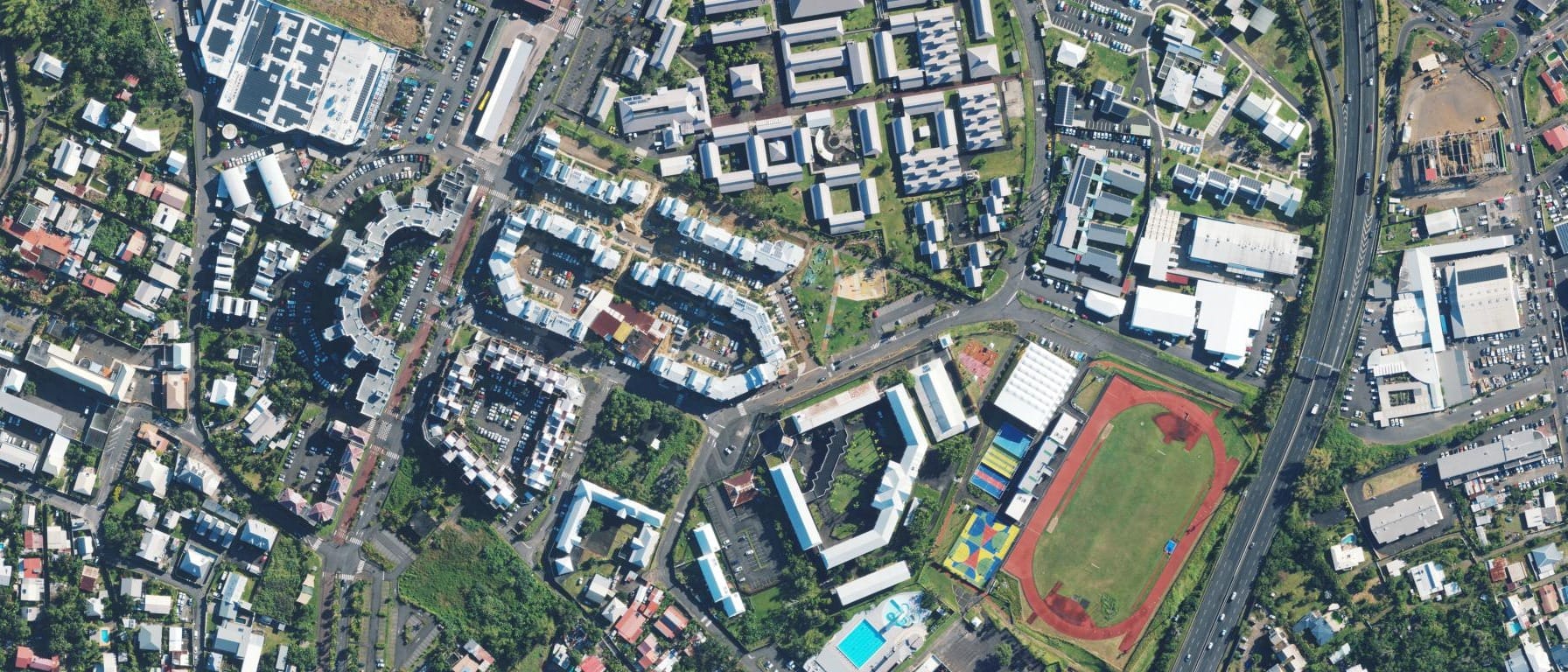 Vue aérienne de Lycée Sarda Garriga