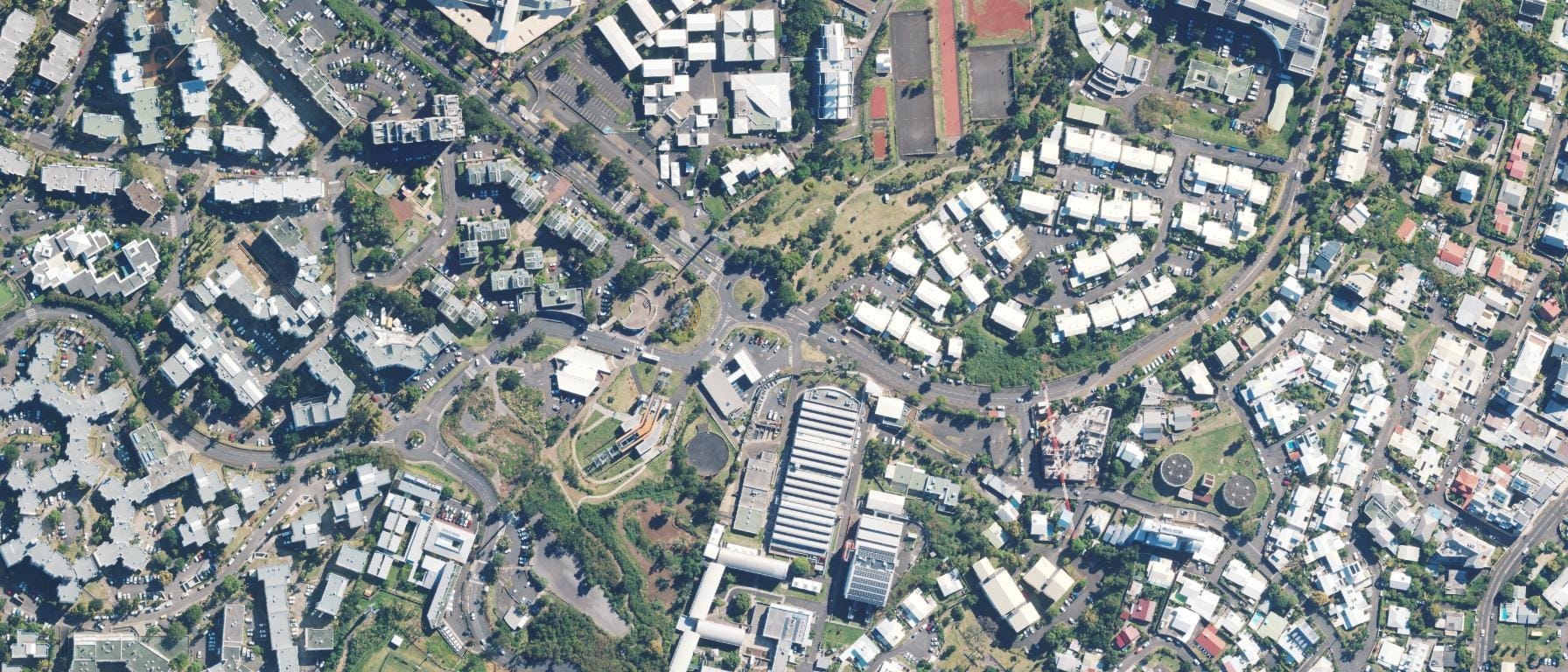 Vue aérienne de Lycée professionnel Albert Ramassamy