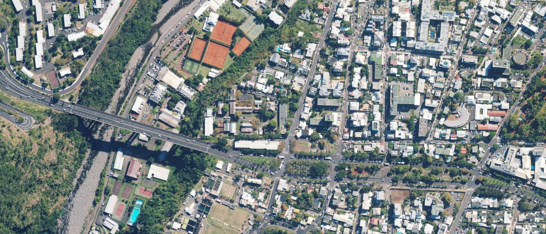 Vue aérienne de IFSI CHU Réunion St Denis