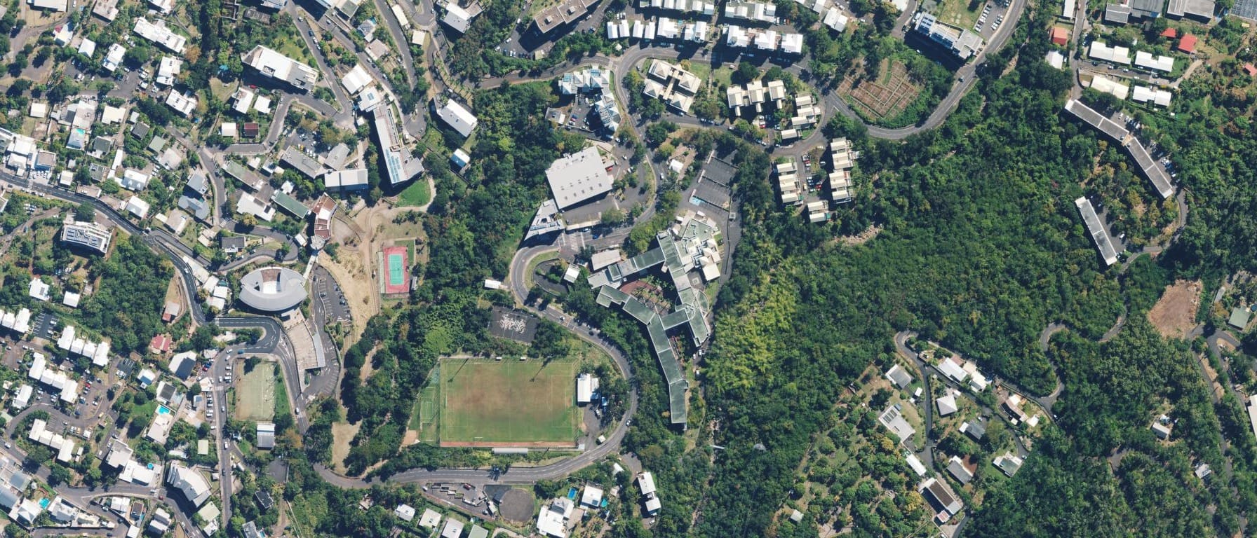 Vue aérienne de Lycée Marguerite Jauzelon