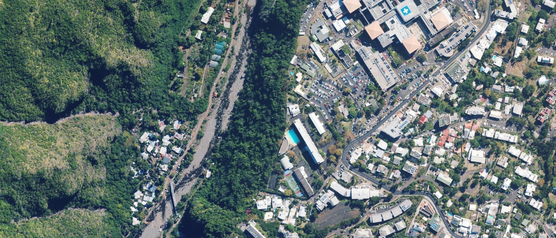 Vue aérienne de INSPE La Réunion