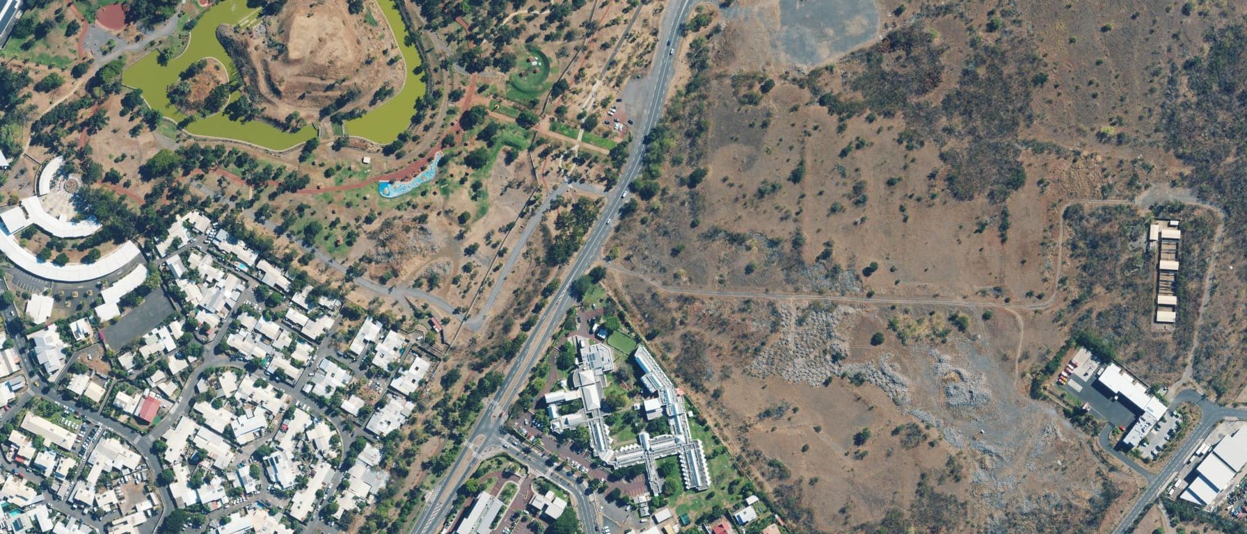 Vue aérienne de CFA Institut de formation de la Réunion le Port