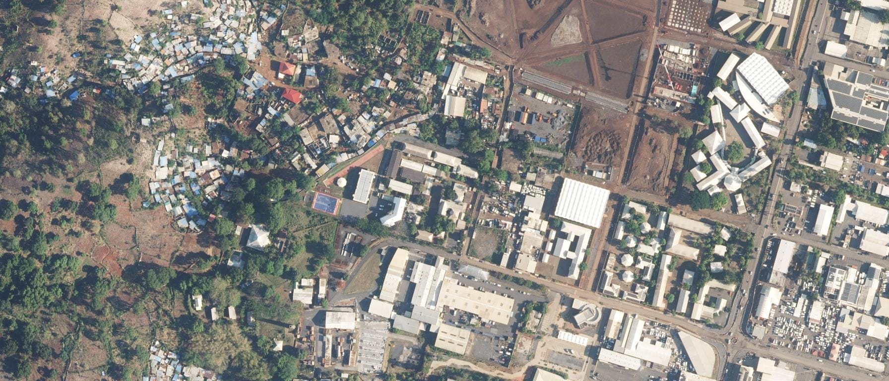Vue aérienne de Lycée polyvalent de Kaweni - Lycée des Métiers du Goût et des Saveurs