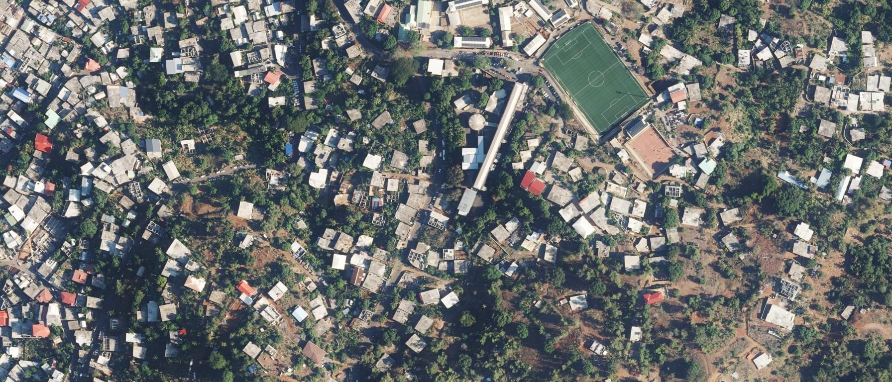 Vue aérienne de Lycée de Sada