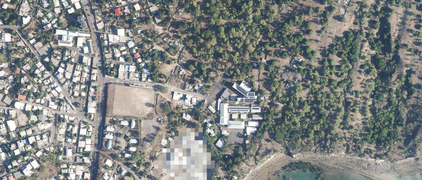 Vue aérienne de Lycée de Petite Terre