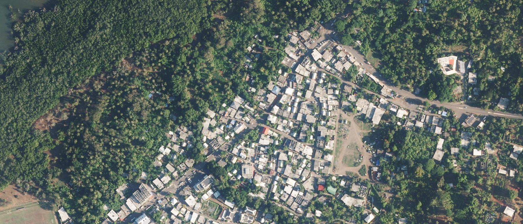 Vue aérienne de Lycée Tani Malandi de Chirongui