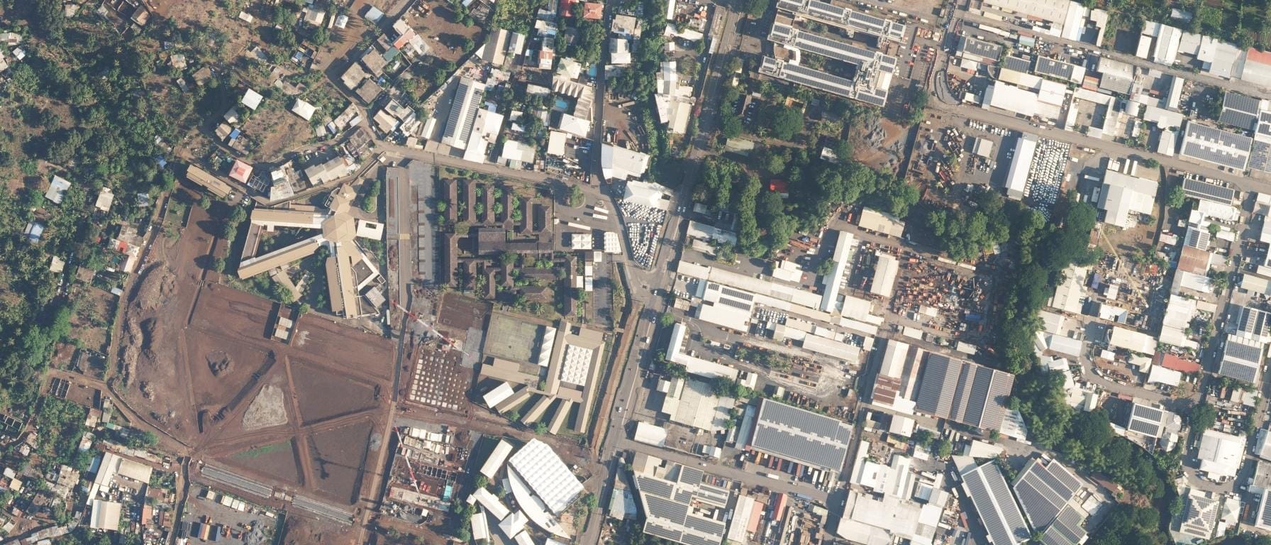 Vue aérienne de Lycée des Lumières