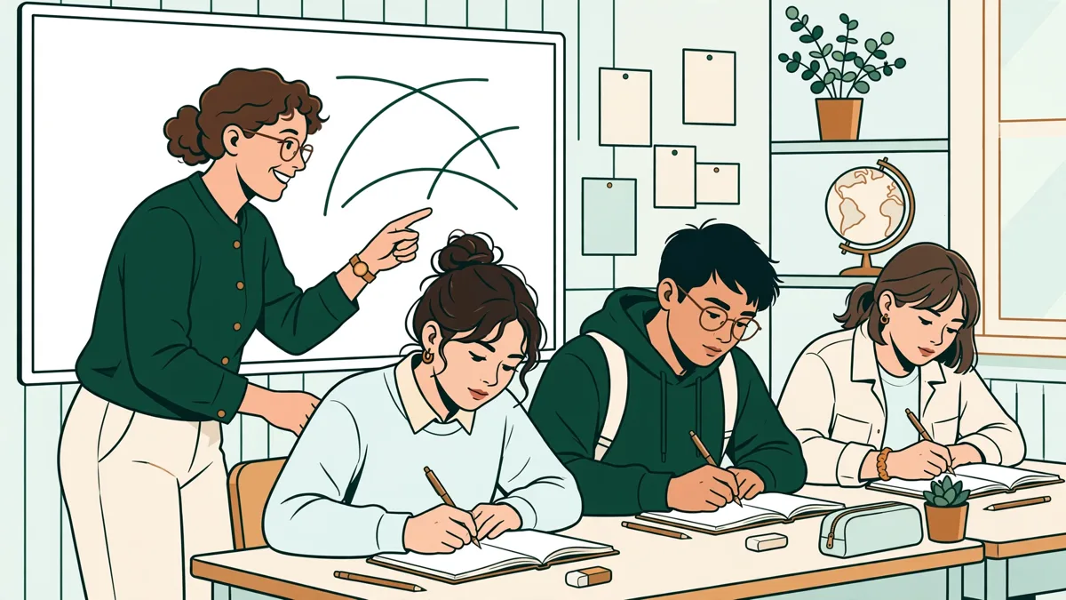 Étudiants débutants qui s'entraînent à écrire l'alphabet arabe en travaux dirigés