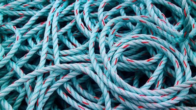 corde, faire de la pêche, port