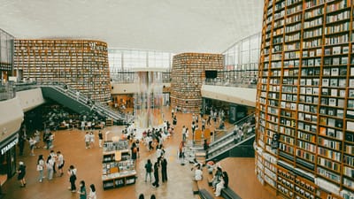 livres, une bibliothèque, librairie, étudier, séoul, l'architecture