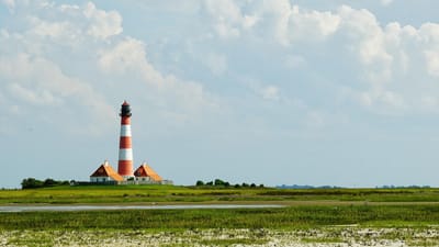 phare, reflux, plage, côte, nature, balise