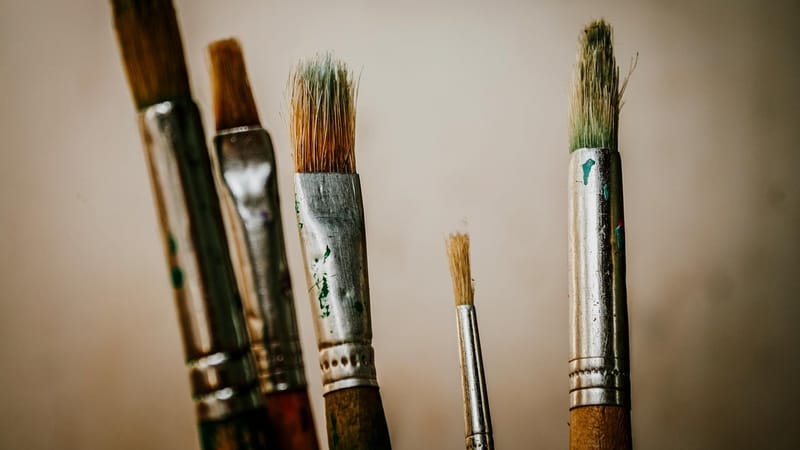 pinceaux, brosses, art, la peinture, créativité, artiste, outils, couleurs, coups de pinceau, acrylique, aquarelle