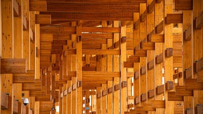 japon, exposition, osaka, l'architecture, imeuble, asie, bois, en bois, repère, structure