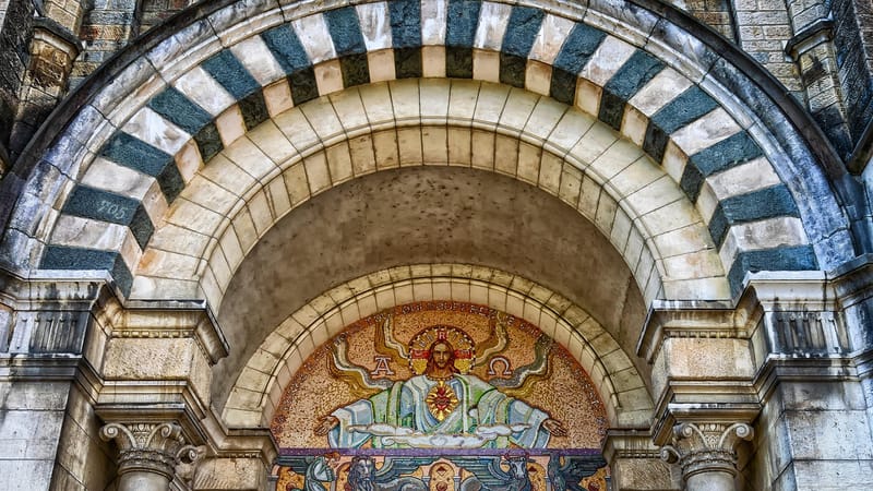 arcade, porte, cathédrale, église, mosaïque, jésus, dieu, cambre, façade, portail, moyen age, imeuble, religion, historique, chapelle, christianisme, l'architecture, porte, porte, dieu, dieu, dieu, dieu, dieu, moyen age