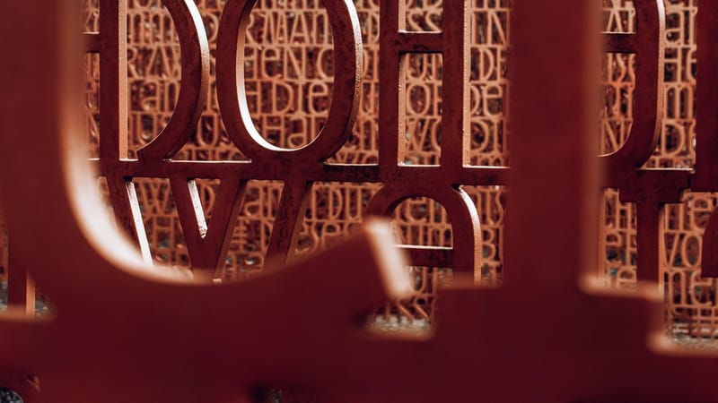 des lettres, sculpture, art, langue