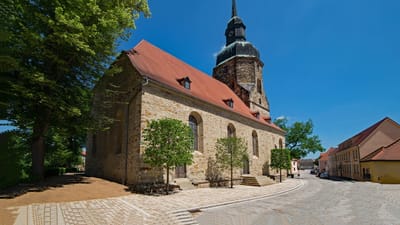 église, mauvais lauchstädt, goethestadt, église protestante, foi, religion, lieux d'intérêt, imeuble, saxe-anhalt, allemagne, l'europe 