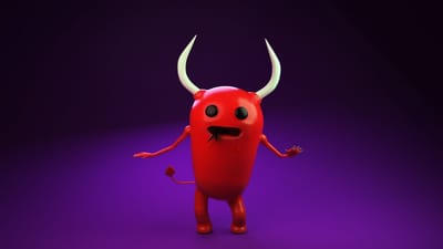 diable, démon - personnage fictif, monstre - personnage fictif, fantaisie, personnages, dessin animé, animation numérique, animations 3d, image générée numériquement