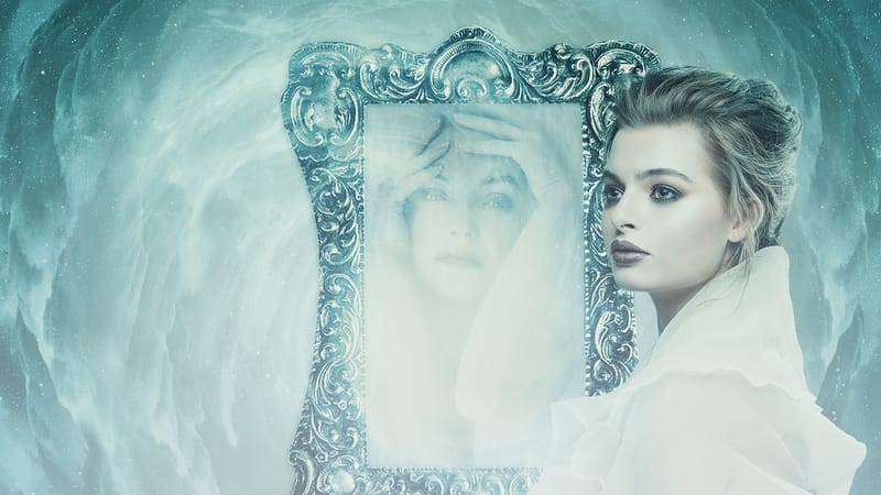 femme, miroirs, psyché, dépression, personnalité, image miroir, composer, retouche d'image, miroirs, psyché, psyché, psyché, dépression, dépression, personnalité, personnalité, personnalité, personnalité, personnalité, image miroir, image miroir