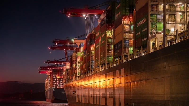 port, porte conteneurs, nuit, cargo, bateau, soirée, hambourg, hafen waltershofer, allemagne, ambiance de la soirée, cargo, cargo, cargo, cargo, cargo