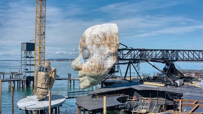 bregenz, scène flottante, festival, scénographie, construction de scène, lac de constance, rigoletto