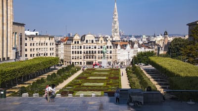 mont des arts, mairie, bruxelles, albert l, paysagiste, rené pechère