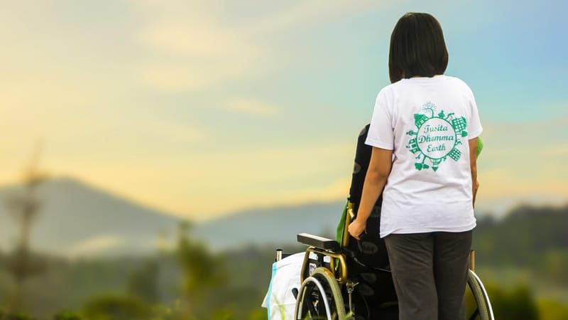 hospice, pour l'entraide, allaitement, âgé, se soucier, patient, infirmière, soins aux personnes âgées, invalidité, désactivée, aider, poussette chaise roulante, infirmière, infirmière, infirmière, aider, aider, aider, aider, aider