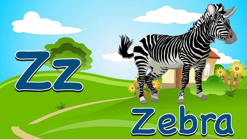 lettre z, alphabet, zèbre, en train de lire, orthographe, phonétique, enseignement, flashcards, préscolaire