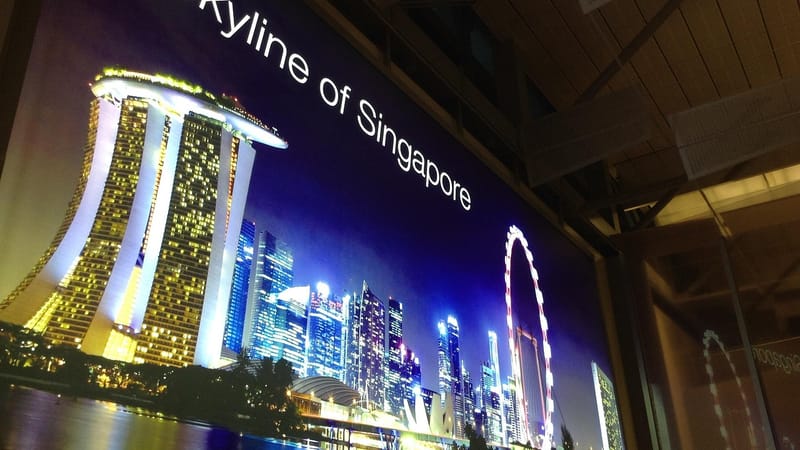 aéroport, la publicité, singapour, changi, publicité, conseil, affichage, afficher, panneau d'affichage