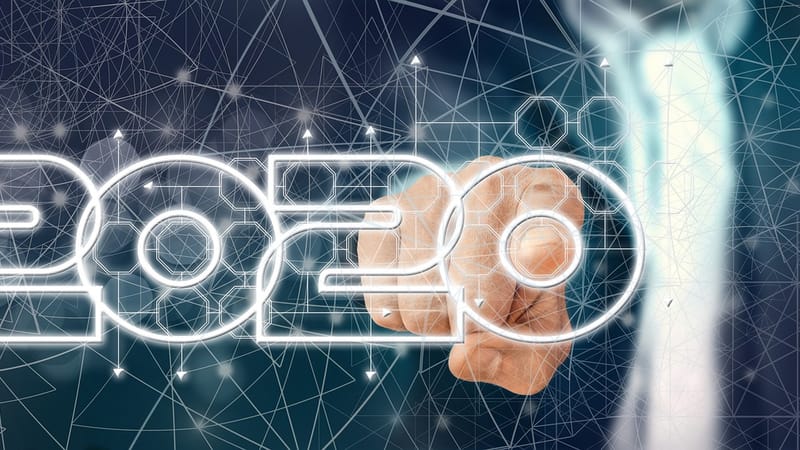numérisation, transformation, jour de l'an, sylvestre, année, réseau, la mise en réseau, web, la communication, l'internet, ordinateur, numérique, gestionnaire, le début de l'année à la main, homme, touch, doigt, changement, données, entreprise, la technologie