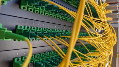 panneau de brassage, l'internet, câble, connexion, fibres de verre, fibre, la mise en réseau, la technologie, fermer