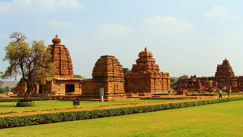 monuments de pattadakal, site de l'unesco, karnataka, inde, site du patrimoine mondial, patrimoine mondial de l'unesco, conservation historique, vénération, temples, l'architecture, asie