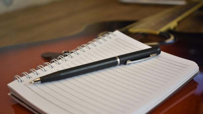 auteur compositeur, écriture de chansons, instrument, musicien, compositeur, papier, la musique, chanson
