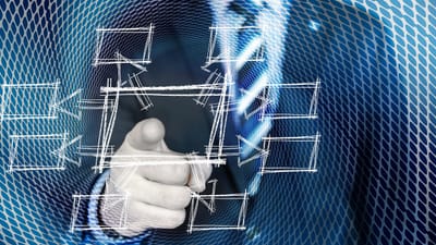 homme d'affaires, la planification de la production, pilotage, organisation structurelle, processus de travail, administration des affaires, organisation du travail, un flux d'information, logistique de l'information, gestion de l'information, informatique de gestion, logistique, un verre, vitre, organigramme, intelligent, en réseau, contrôler, vérifier, taxes, wifi, bouton, automatisation, choses, l'internet, interface, allumer, éteindre, industrie, énergie, puissance, numérique, numérisation,