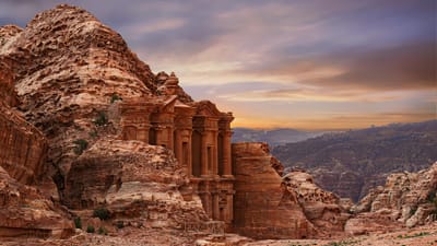 pétra, annonce deir, patrimoine mondial, pierre de sable, antique, historiquement, nature, archéologie, monument, culture, jour de la pub, l'histoire, des pierres, ciel, tourisme, voyager, vacances, middle east, jordan