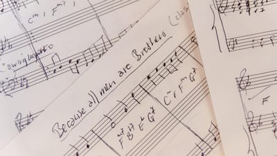 la musique, partition de musique, noteblatt, chanson, mélodie, la créativité, paix, humanité