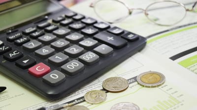 économique, pièce de monnaie, entreprise, argent, graphique, calculatrices