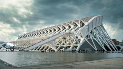 architecture, moderne, nuages, science, espagne, valence, musée, art, histoire, eau, gratte-ciel, tourisme, nature, ville, ciel, touriste, structurel, iconique