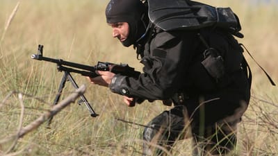 des exercices, traverser, anti-terroristes, police, la côte, arme, militaire, services en uniforme, mine de rien, terrain d'entraînement de wicko, la mer baltique, fête de débarquement
