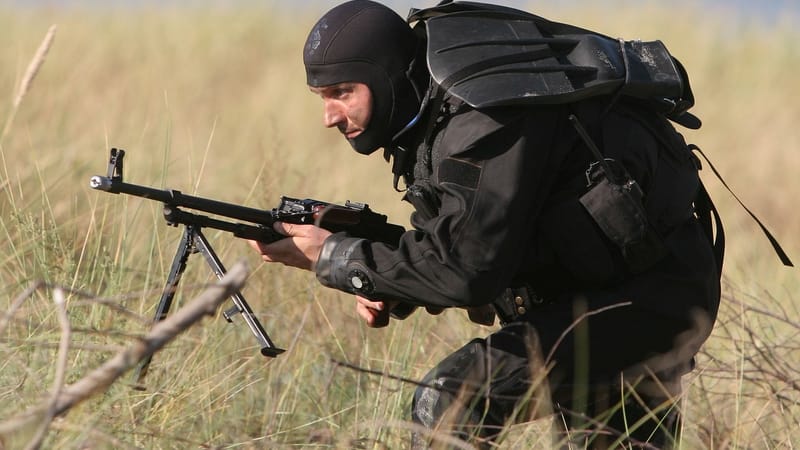 des exercices, traverser, anti-terroristes, police, la côte, arme, militaire, services en uniforme, mine de rien, terrain d'entraînement de wicko, la mer baltique, fête de débarquement