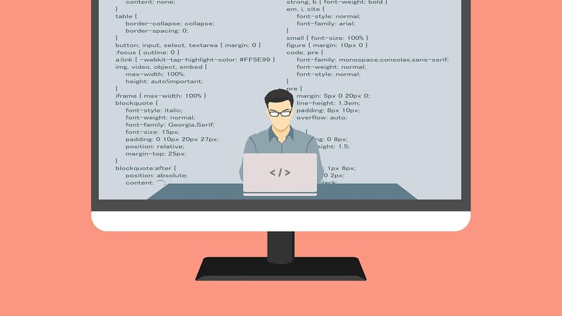programmation, codage, développement de logiciels, programmeur, développeur, écran d'ordinateur, ordinateur, surveiller, télévision, code, encodeur, faire le programme, faire une demande, publication, l'internet