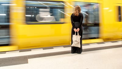 femme, former, métro, transport, personne, station, métro, transport, transport, transport, transport, transport, personne