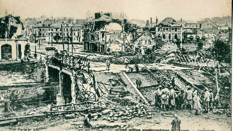 Saint-Quentin — LL 936 - La Grande Guerre - SAINT-QUENTIN - Vue prise de la Place de la Gare