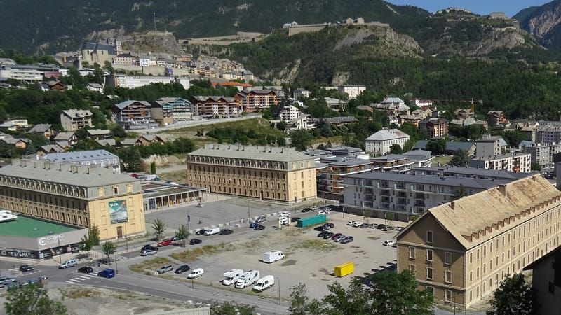 Briançon — Vue d'ensemble du coeur de ville (juillet 2021)