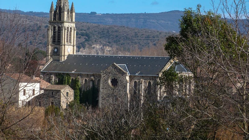 Aubenas — Eglise Saint Jean-Baptiste Pont d'Aubenas