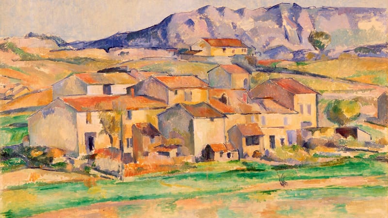 Gardanne — Cezanne - Mont Sainte-Victoire and Hamlet Near Gardanne