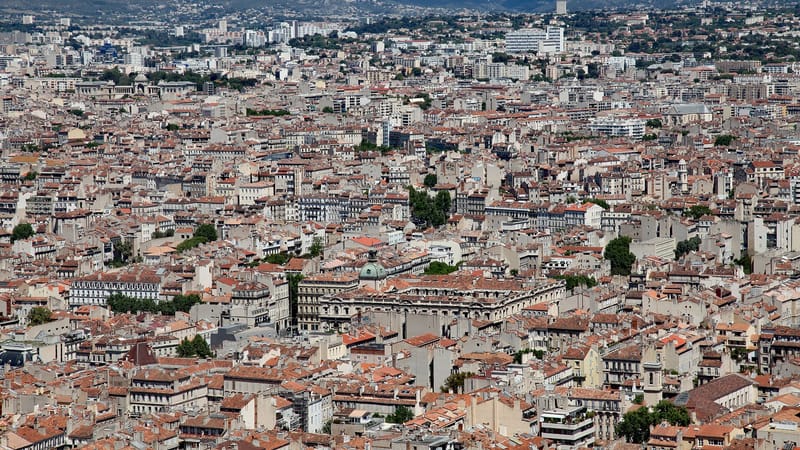 Marseille 6e Arrondissement — 6. Stadt-Bezirk von Marseille, Blick Richtung Nord-Ost