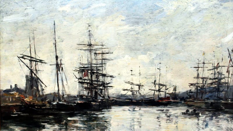 Deauville — Leipzig, Museum der bildenden Künste, Eugène Boudin, Hafen von Deauville