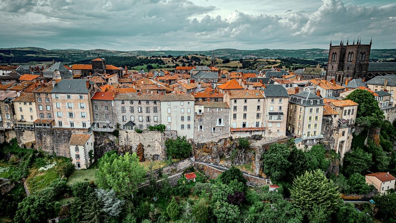 Saint-Flour — Vue de la ville haute de Saint-Flour
